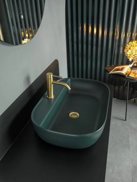 COLORS - Countertop rectangular ceramic washbasin by Scarabeo Ceramiche - view 3
